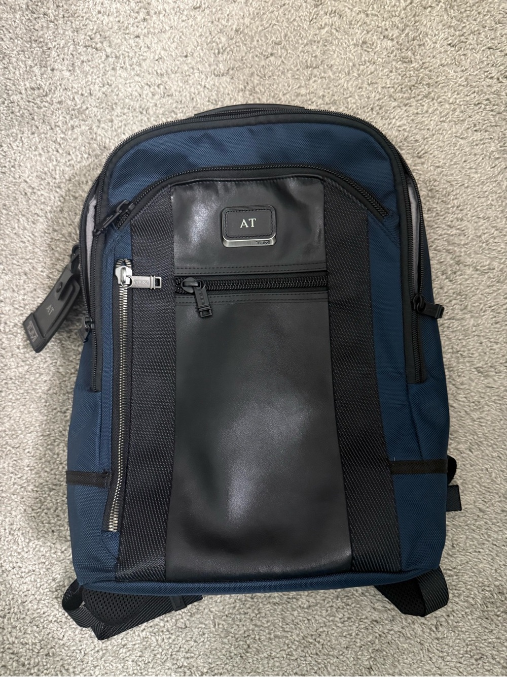 Tumi Navy and Black Men's Tech Backpack